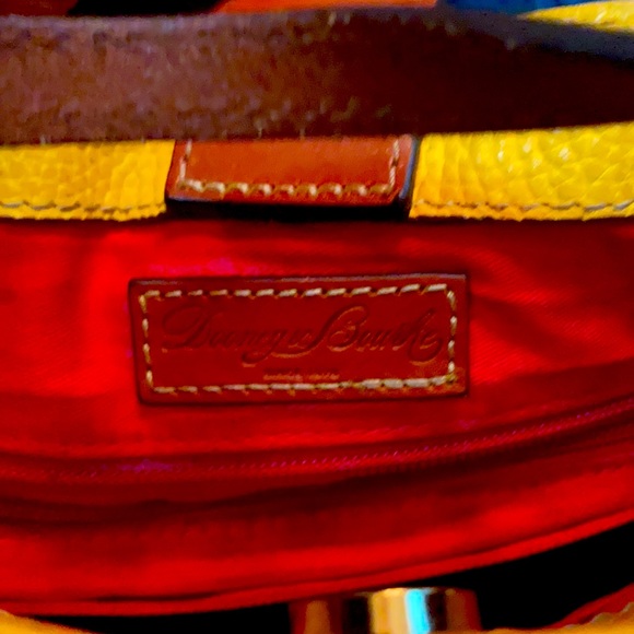 Mustard dooney &bourke pebble  small zip sac - Picture 3 of 4